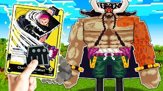 Fighting One Piece Bosses with RANDOM Card Abilities in Minecraft