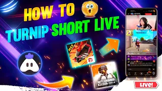 Turnip App Se Short Live Stream Kaise Kare || Shorts Live Kaise Kare ||Short Live Stream On Turnip