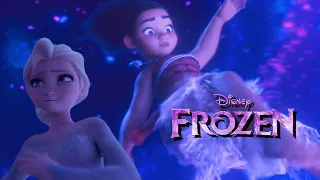 Moana and Elsa go in search of the shiny treasure | Forest Spirit Frozen 3 [Fanmade Scene]