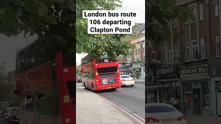 London bus route 106 departing Clapton Pond #shorts