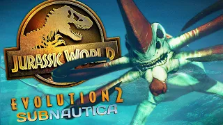 REAPER LEVIATHAN!!! | Jurassic World Evolution 2 Subnautica Mod (Bahasa Indonesia)