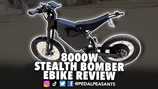 8000W Stealth Bomber Ebike Review