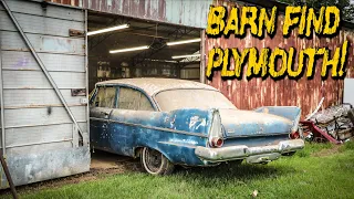 BARN FIND 1958 Plymouth - Will It Run After 15 Years Forgotten?