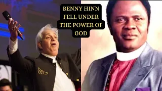 BENNY HINN FELL UNDER THE ANOINTING AS HE TRIED TO PRAY FOR BENSON IDAHOSA