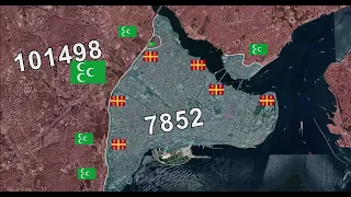 Fall of Constantinople in 1 minute using Google Earth