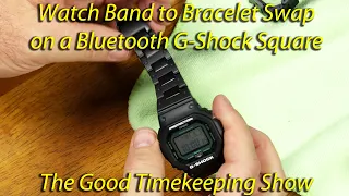 New Composite Bracelet on GW-B5600MG Bluetooth G-Shock Square (Replacing Original Watch Band/Strap)