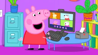 Caos nas Chamadas de Vídeo | Contos da Peppa Pig