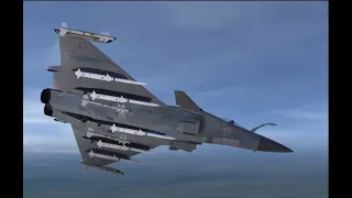 DCS World JF-17 vs Rafale with BVRAAM (PL-15 vs Meteor)空战模拟 枭龙 vs 陣風戰機 超視距空對空飛彈對戰 (霹靂-15 vs 流星)
