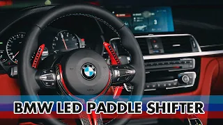 How BMW LED Paddle Shifter Extension Works ? (TDD Motors New Products on Steering Wheel)