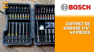 Présentation du Coffret de vissage 43 pièces - BOSCH