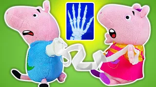 Precisamos fazer um raio-X. Vamos brincar de doutor.  História infantil com George Pig