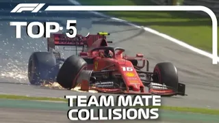 Top 5 team mates collisions in f1