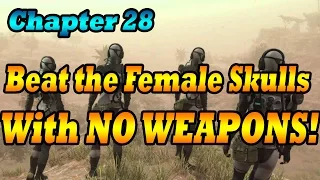 MGSv Code Talker | Beat Female Skulls With NO WEAPONS (Non Lethal)