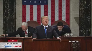 President Donald Trump Delivers His First State of the Union Address