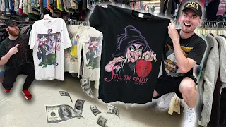 DISNEY GRAILS Found in the THRIFT STORE!! $250 T-Shirts & Huge Vintage Haul!