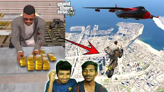பறக்கும் Plane-ல் தங்கம் திருட்டு - GOLD HEIST IN GTA 5 | Gameplay in Tamil