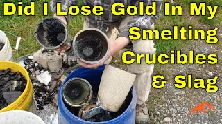 How Much Gold Is Lost In Gold Smelting Slag & Spent Gold Smelting Crucibles?