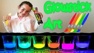 Rainbow Glow Stick Art Easy Science Projects Experiments for Kids The Science Kid