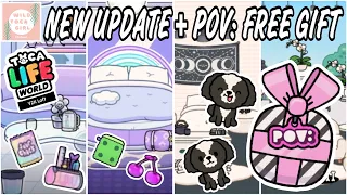 NEW UPDATE 💜🤩 + POV: FREE GIFT INSPIRED… 💝🐶 TOCA LIFE WORLD 🌍