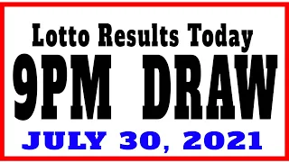 OLRT LIVE: Lotto Results Today 9pm draw July 30, 2021