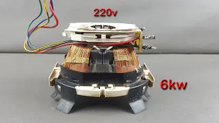 How to turn a older TVs into 220v&6kw powerful electric Generator