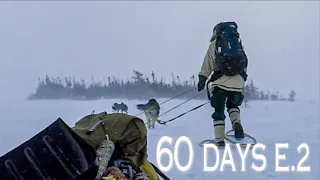 60 Days Solo in the White Wilderness | E.2 | Scary Accident and Storms