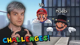 Wir machen CHALLENGES im MULTIPLAYER! | Mario Odyssey Online (Vik vs. Huebi)