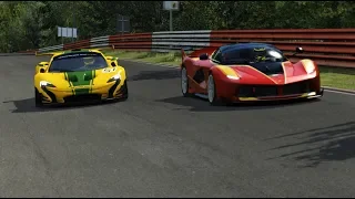 McLaren P1 GTR vs Ferrari FXX-K at Nordschleife