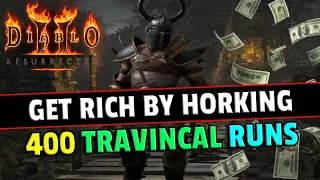 Get rich FAST with the Horker/Find item Barb ! 400 Travincal runs - Diablo 2 resurrected