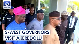 Sanwo-Olu, Other South West Govs Visit Akeredolu In Ibadan