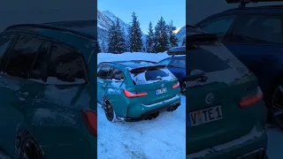 1st Private BMW M3 Touring in the Wild and he took it skiing!