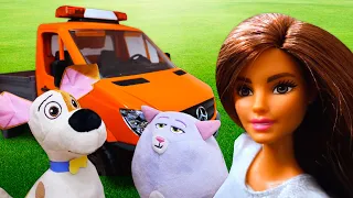 Видео и игры для девочек. Тайная жизнь игрушек: Макс, Хлоя и кукла Барби едут к новой игрушке!