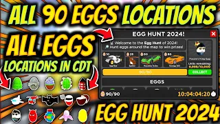 How To Find All 90 EGGS Locations In Car Dealership Tycoon Egg Hunt 2024 Update