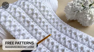 Think You've Seen It All? 😮 Crochet a Very Easy & Unique Baby Blanket Pattern Beginner Friendly