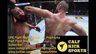 UFC Fight Night: Reyes vs. Prochazka Post-Fight Breakdown - Calf Kick Sports Podcast