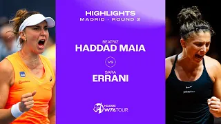 Beatriz Haddad Maia vs. Sara Errani| 2024 Madrid Round 2 | WTA Match Highlights