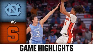 North Carolina vs. Syracuse Game Highlights | 2023-24 ACC Men's Basketball