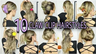 10 LIFE CHANGING CLAW CLIP HAIRSTYLES 🌞 Medium & Long Hairstyles