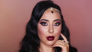 🌹 Marrakech Beauty Makeup Tutorial - Klara Cosmetics 24 Eyeshadow Palette 🌹