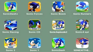 Sonic Dash +,Sonic Forces,Sonic Boom,Sonic Runners,Sonic Racing,Sonic Hedgehog CD,Sonic Jump Fever