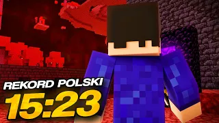 Nowy REKORD POLSKI który ZNOWU mógł być REKORDEM ŚWIATA... | Minecraft Speedrun 1.16