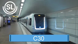 Opening ceremony and premiere ride  of SL's new metro car C30 in Stockholm