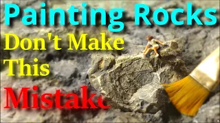 How To Paint Model Railroad Rocks - Realistic Scenery Tips & Tricks