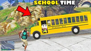 FRANKLIN CHOP and SHINCHAN Going To School in GTA 5 ! (GTA 5 mods) | AMAAN-T