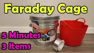 How To Make A Faraday Cage In 5 Minutes Using 3 Items - How To Test It