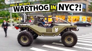 1,000HP Halo Warthog VS Times Square New York!