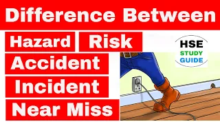 What is Hazard/Risk/Accident/Incident/Near miss in hindi|difference in hazard/risk/accident/incident