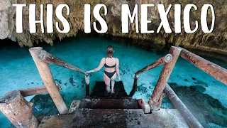SURREAL EXPERIENCE IN MEXICAN CENOTE (Mexico Travel Vlog)