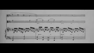 Théodore Dubois - Terzettino for Flute, Viola and Harp (1905) [Score-Video]