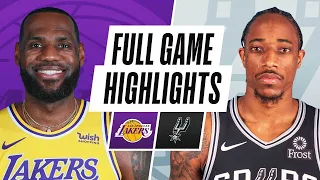 Game Recap: Lakers 109, Spurs 103